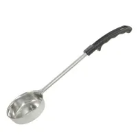 product of CAC China SPCS-2K Portion Control Spoon, 2 oz, Stainless Steel, Black Handle