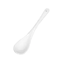 product of CAC China SPN-6 - Porcelain Soup Spoon, 6" Length, Super White, Dishwasher Safe - 1 Dozen