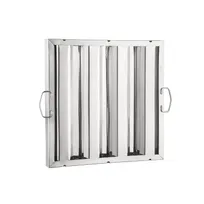 product of CAC China SRHF-1616 Exhaust Hood Filter, 16" H x 16" W Stainless Steel, Kitchen Grease Removal