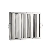 product of CAC China SRHF-2016 Exhaust Hood Filter, 16" H x 20" W Stainless Steel Construction, Heavy-Duty Commercial Kitchen