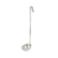 product of CAC China SSLD-40GY Ladle, 4 oz., 14-1/8"L, One-Piece, Gray Handle, Stainless Steel