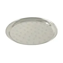 product of CAC China SSST-17 Round Serving Tray, 17-3/4" Diameter, Stainless Steel, Polished Finish