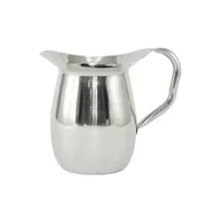 product of CAC China SWPB-3G Water Pitcher, Bell-Shaped 3-Quart (96-128 oz) Stainless Steel Ice Guard and Handle