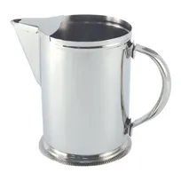 product of CAC China SWPT-64G Pitcher - 2 Qt (64 Oz) Stainless Steel Pitcher with Base, Ice Guard and Handle