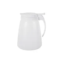 product of CAC China SYDP-48 Syrup Dispenser, 48 Oz Poly Jar, Plastic Top, Stainless Steel Lever Thumb Cap