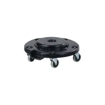 product of CAC China TCNC-18DL - 18" Round Commercial Trash Can Dolly, Black Plastic Construction, No Liner