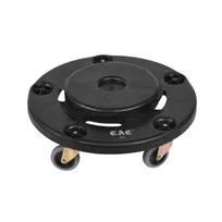 product of CAC China TCNC-9DL Dolly - 18" Round Black Plastic Trash Can Dolly for TCNC/IBSC Series