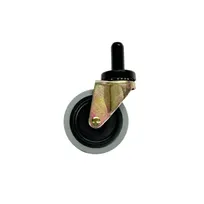 product of CAC China TCSL-23KDL-C Trash Can Caster, Heavy-Duty Swivel, 4" Steel Black Finish - 1/Case