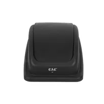 product of CAC China TCSL-D23BK Swing Dome Trash Can Lid, 23 Gallon Black Plastic, Swing-Top Design