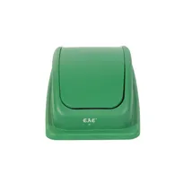 product of CAC China TCSL-D23GN Swing Dome Trash Can Lid, 23 Gallon Plastic Cover, Green Finish