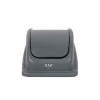 product of CAC China TCSL-D23GY Swing Dome Trash Can Lid, 23 Gallon, Gray Plastic, Durable Swing-Open Design