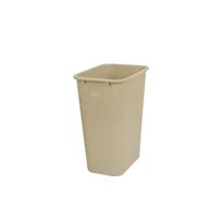 product of CAC China TCWB-41BG - 41 Qt (10 Gal) Trash Can, Beige Plastic, 15" Length, No Lid, 40-49 Gal Capacity