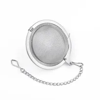 product of CAC China TEAB-2 Stainless Steel Tea Ball Infuser with 2" Hooked Chain, Smallwares Beverage Service