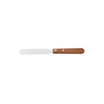 product of CAC China TNRW-04SP Commercial Spatula, 4"L, Stainless Steel with Wood Handle