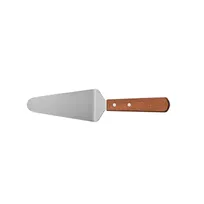 product of CAC China TNRW-SP52 Stainless Steel Pie Server, 4-7/8", Elegant Wooden Handle