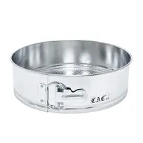 product of CAC China TNSP-093 Springform Pan, 9" dia. x 3"H, Round, Removable Bottom, Tin