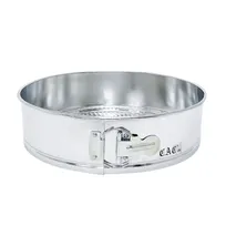 product of CAC China TNSP-103 Springform Pan, 10" dia. x 3"H, Round, Tin, Removable Bottom