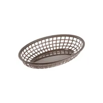 product of CAC China TTFB-09BN Fast Food Basket, 9-1/4" Oval Polypropylene, Brown - 1 Dozen