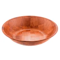 product of CAC China TWSB-20 Wooden Bowl, 20" Diameter Round Woven Wood, Stain, Acid, Oil & Odor Resistant