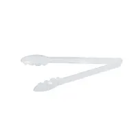 product of CAC China UTKU-12C Utility Tongs - 12"-13" Length, Clear Plastic Construction, Non-Coated Handle