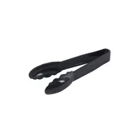 product of CAC China UTKU-6BK Utility Tongs - 6" L, Plastic, Black, Non-Coated Handle, Precise Food Handling