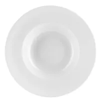 product of CAC China UVS-230 - Pasta Bowl, 12" Dia x 2-1/2" H, 20 oz, Porcelain, Super White - 1 Dozen