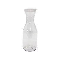 product of CAC China DCTL-10 Beverage Decanter, 1.0 Qt (24-34 Oz) Clear Plastic with Cover, NSF Certified