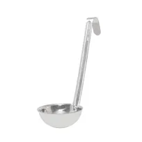 product of CAC China SLD6-40 Ladle, 4 oz. Bowl, 6" Hooked Handle, One-Piece, Stainless Steel