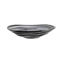 product of Mikasa 1468-43 Ardacam Serving Bowl - 11.8" Black Glass, Ventum, Elegant Tabletop Display