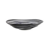 product of Mikasa 2165-43 Ardacam Serving Bowl, 9.8" Diameter, Black Glass Ventum