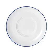 product of Mikasa 5305733 China Bistro Saucer, 6.29" Diameter Porcelain, Pin Blue