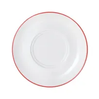 product of Mikasa 5305872 Bistro Saucer, 6.29" Diameter Porcelain Cup, Pin Red - China Dinnerware