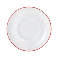 product of Mikasa 5305874 China Bistro Saucer, 4.72" Diameter Porcelain Cup, Pin Red