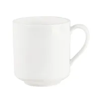 product of Mikasa 5315882 Gordon Mug, 4.6" Height, 12 oz, White Bone China, Classic Fine Tableware