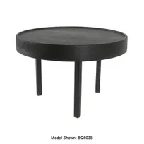 product of Mikasa BQ812B Select Concepts Round Large Riser, 12.8", Black Oak, 3-Leg, 9"-12" Height