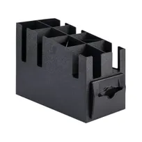 product of Vollrath CTNCLS-06 Napkin Dispenser 9-1/16"Wx19-1/4"Dx15-3/16"H Holds 100 Black ABS Napkins Cup Lid