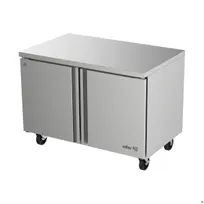 product of Asber AUTR 48 P 48" 2-Door Undercounter Refrigerator, Stainless Steel, Front Breathing, 16.7 cu. ft.
