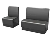 product of G & A QSM-S2-ESPRIT Modular Restaurant Booth, 48"W x 26"D x 42"H, Esprit Vinyl Upholstered, Wood Frame Finish