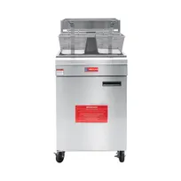 product of Westlake GF150 21" Full Pot Floor Gas Fryer, 70 lb Capacity, Stainless Steel, 150.000 BTU, Chromed Basket