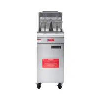 product of Westlake GF90 16" Floor Model Gas Fryer, 18.5-23L Capacity, Stainless Steel, Chromed Basket, 90.000BTU