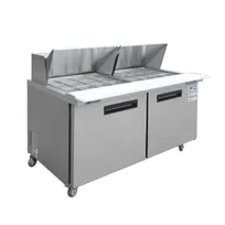 product of Westlake WKSR-60BM 48" 2-Door Sandwich and Salad Prep Table, 24 Pans Capacity, R290 Refrigeration
