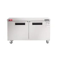product of Westlake WKTF-60B 60" 2-Door Worktop Freezer, Stainless Steel, -8°F-0°F temp, 14.8 cu. ft.