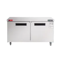 product of Westlake WKTR-60B 60" 2-Door Commercial Refrigerator Worktop, 14.8 cu. ft. Stainless Steel