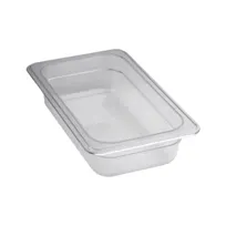 product of Concasse MCIP1406 - 1/4 Size Clear Polycarbonate Food Pan, 6-3/8" W x 10-3/8" D x 2-1/2" H 2.5" Deep