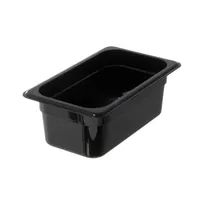 product of Concasse MCIP1410N - 1/4 Black Polycarbonate Pan, 6-3/8" W x 10-3/8" D x 4" H, Dishwasher Safe, NSF