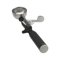 product of Concasse MCPP30L - Portion Spoon 30" 1 Oz, Stainless Steel, Black Plastic Handle, Reinforced Disher