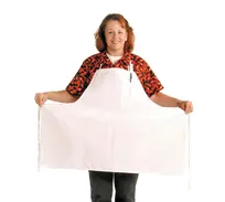product of Chef Revival 600BAW-XL Extra Wide Bib Apron, 38" x 30", Poly/Cotton, White, Adjustable Neck