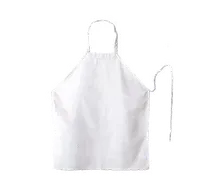 product of Chef Revival 600PS-NP Bib Apron, 27" x 32", White, DuraSERV 100% Spun Polyester