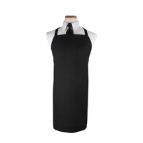 product of Chef Revival BIABK Bib Apron, 32" x 32-1/2" Long, Black, Cotton/Poly, Wide Neck Pen Pocket