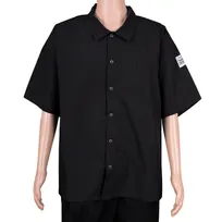 product of Chef Revival CS006BK-XS Cook Shirt, X-Small, Short Sleeve, Black, Poly/Cotton